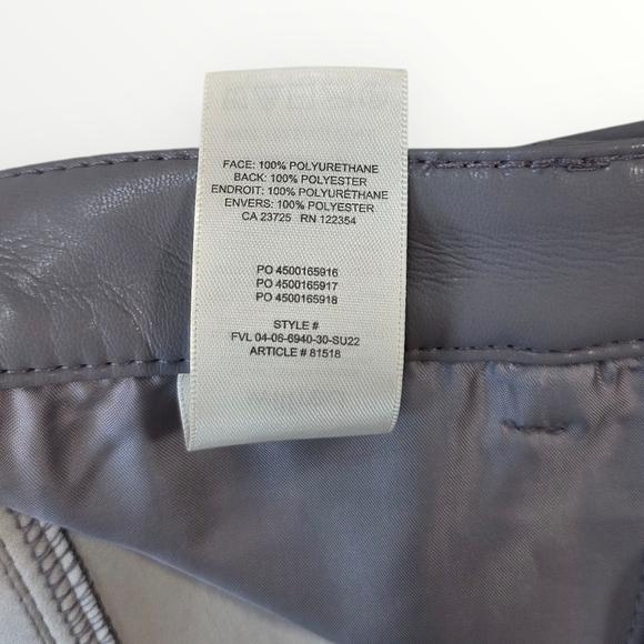 NWOT - Aritzia Wilfred Melina Vegan Leather Pants - Ardoise - Size 6 - Picture 13 of 16